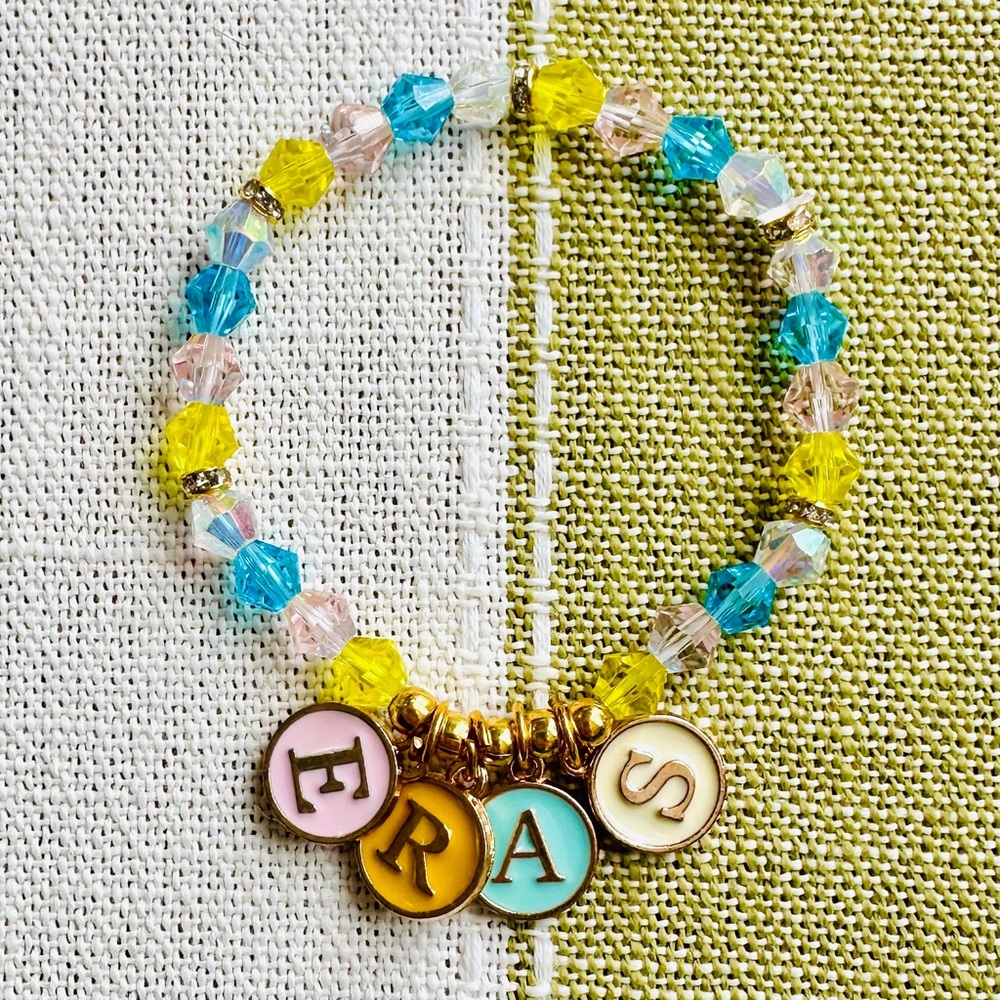 Taylor Swift Eras Tour Friendship Bracelet with Charms